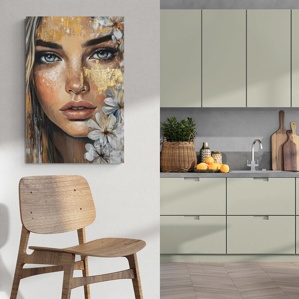 Dame Aquarelle dans un intérieur