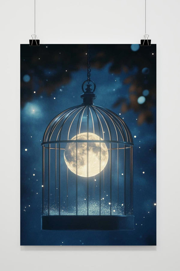 Affiche Lune en Cage