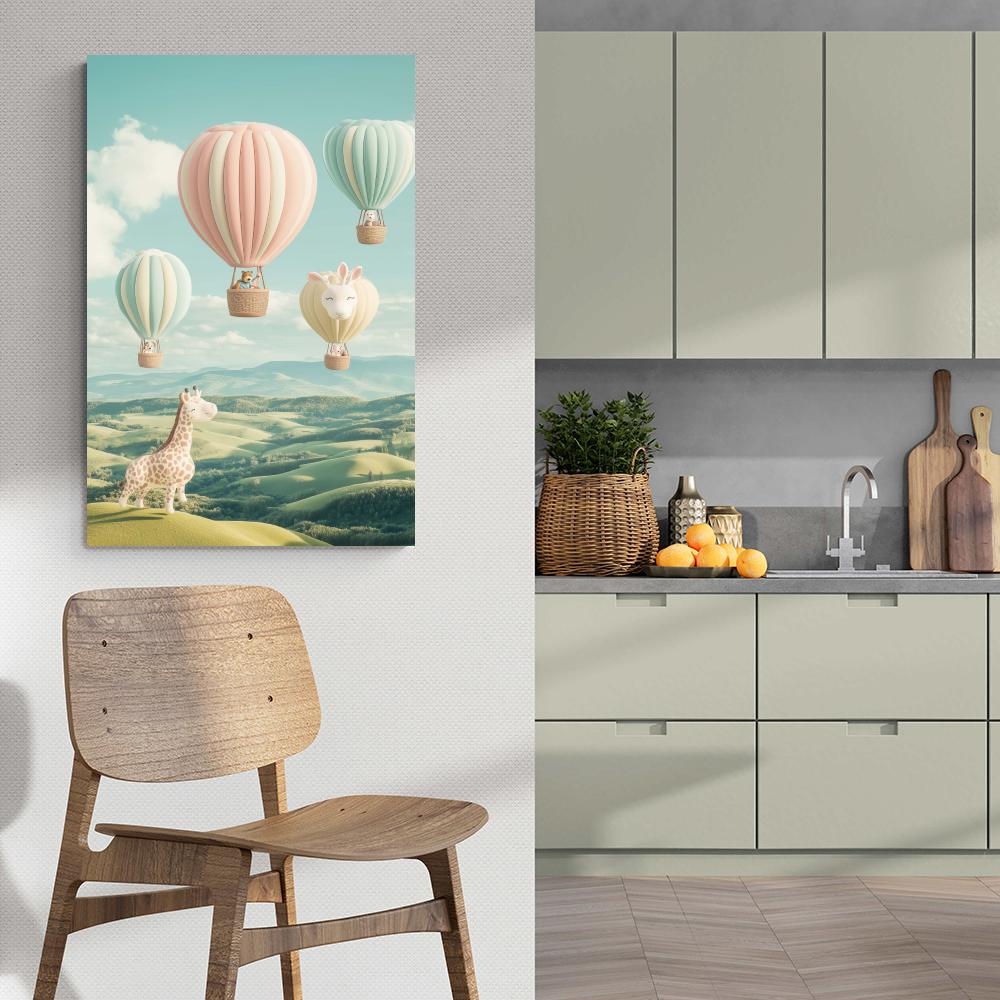 Mignonnes Montgolfières dans un intérieur