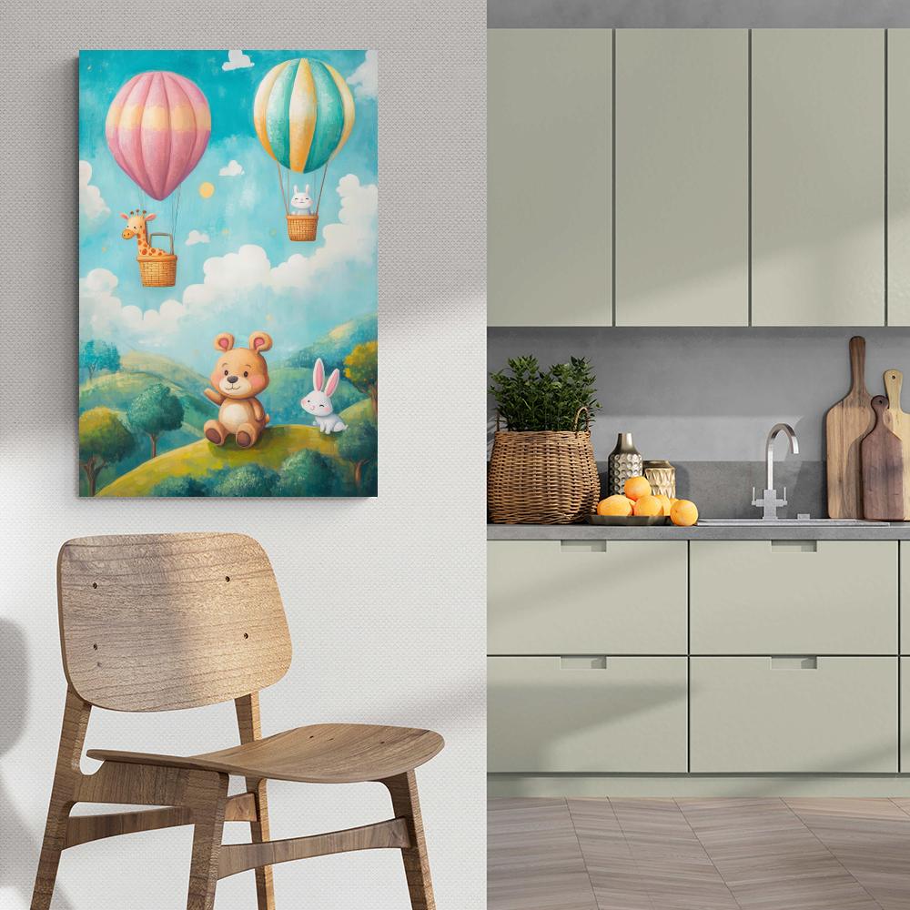 Ours Montgolfières dans un intérieur