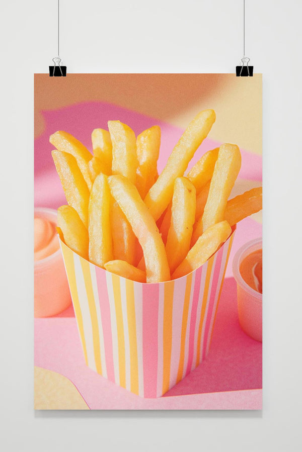 Affiche Frites françaises