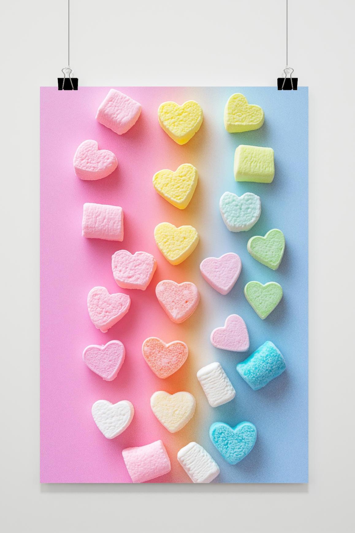 Affiche Marshmallows de 25 Artstreet