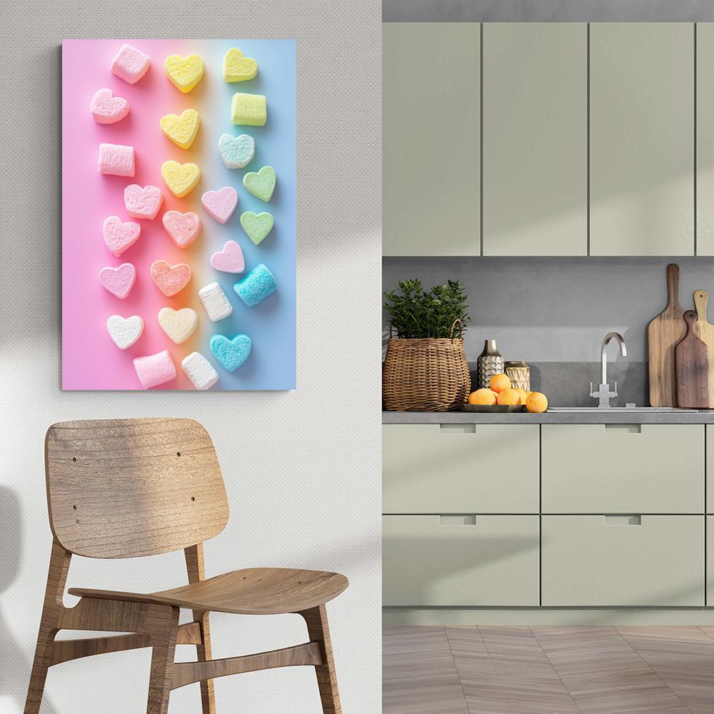 Marshmallows dans un intérieur
