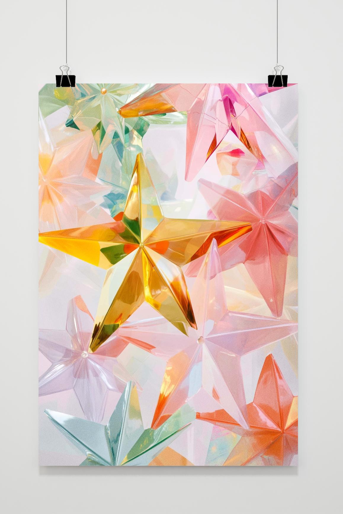 Affiche Étoiles de Noël de 25 Artstreet