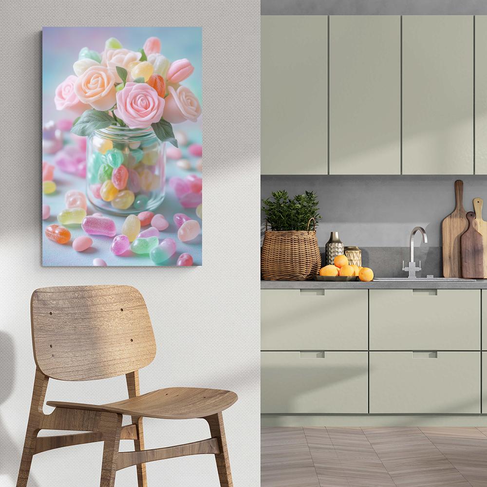 Fleurs Pot de Bonbons dans un intérieur