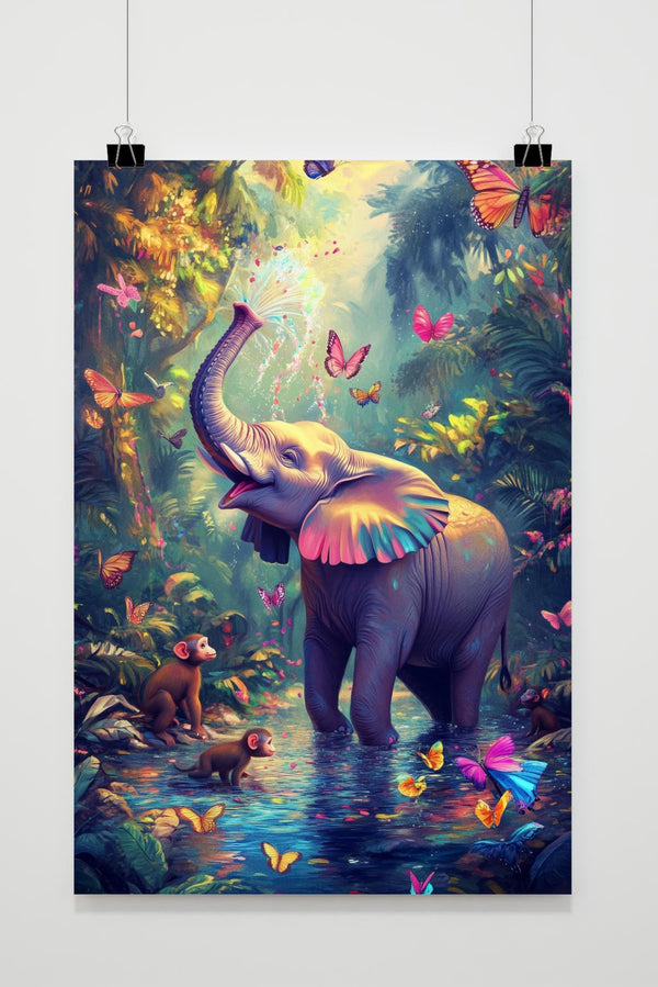Olifant Natuur poster