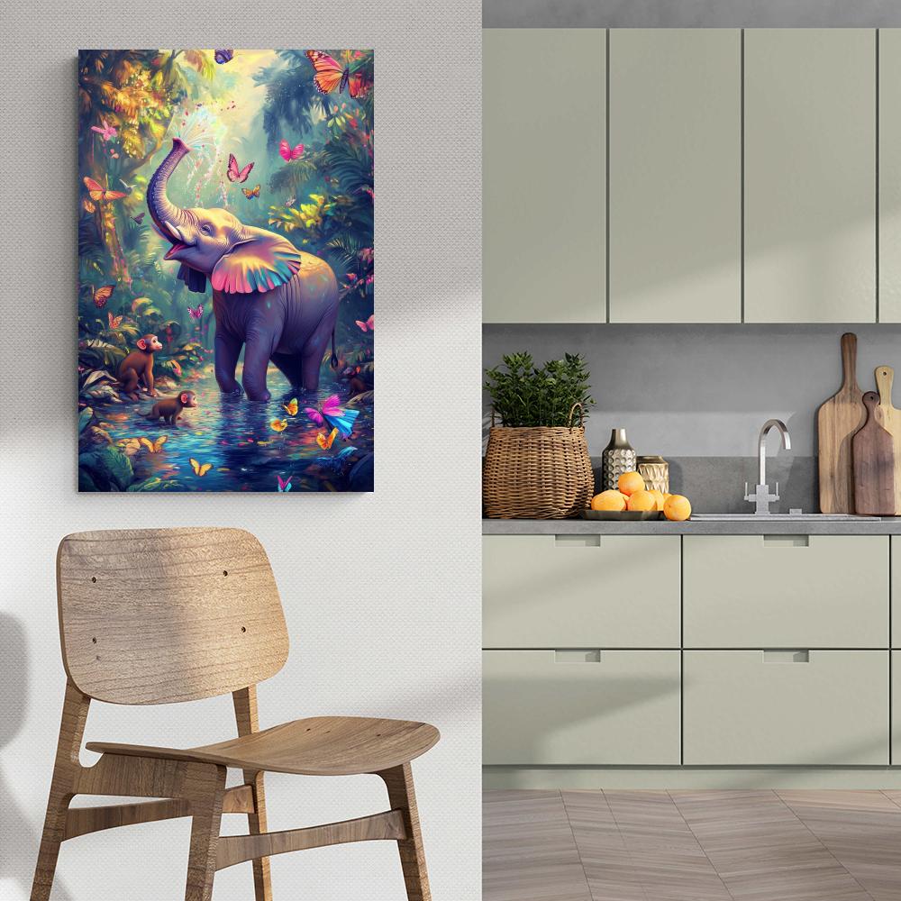 Éléphant Nature dans un intérieur