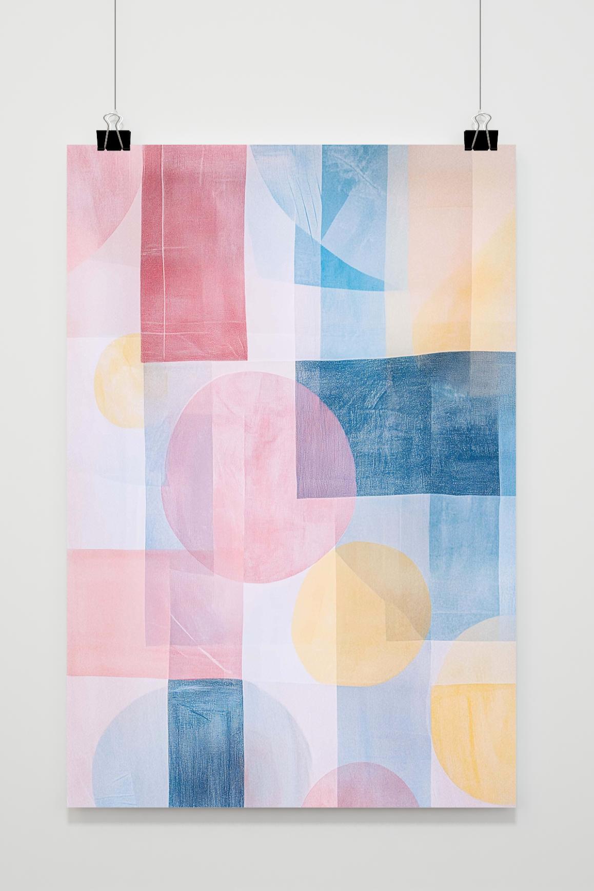 Affiche Formes Colorées de 25 Artstreet