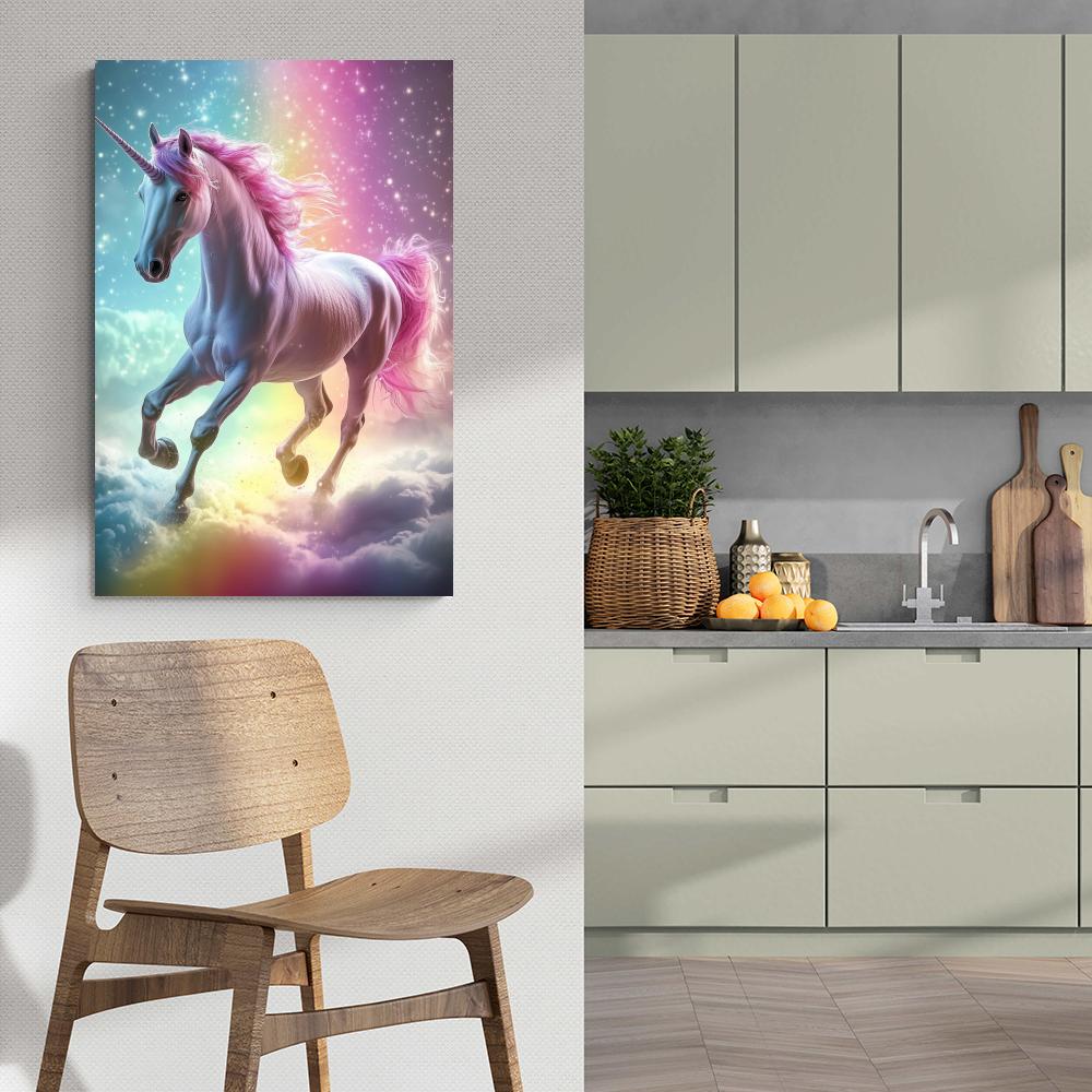 Licorne Pastel dans un intérieur