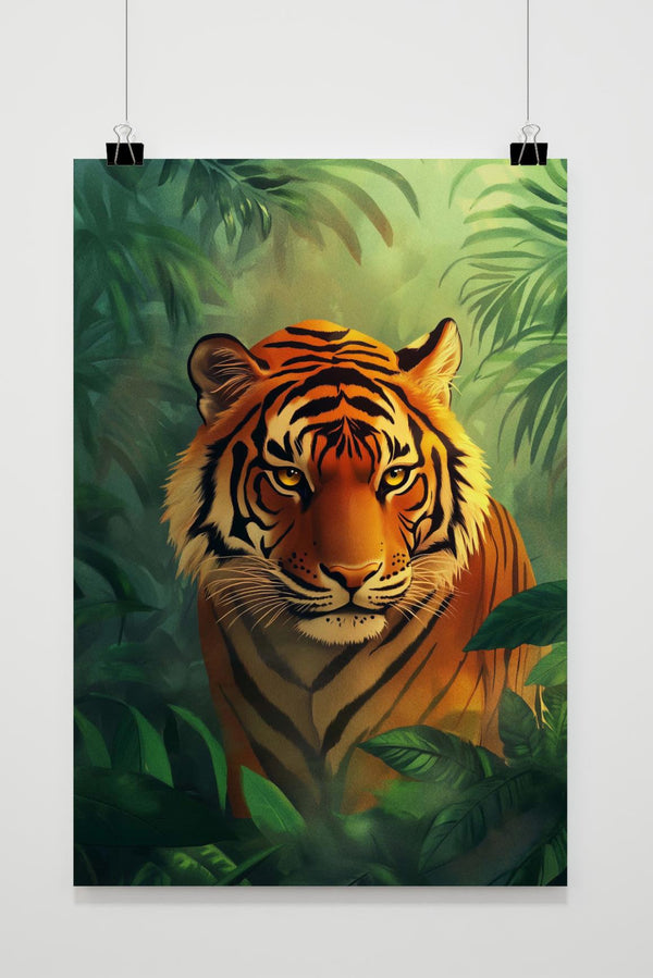 Póster Tigre en la Jungla