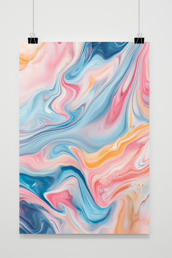 Marmer Pastel poster