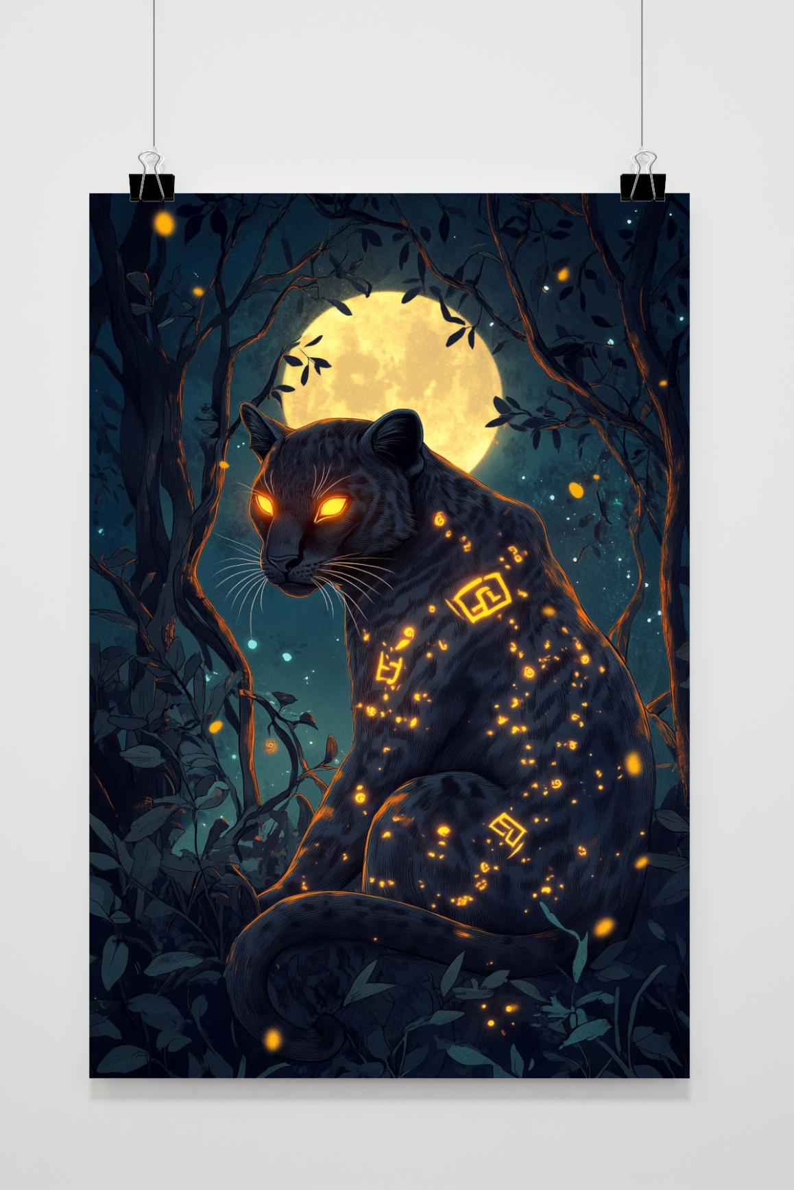 Affiche Panthère Lueur de 25 Artstreet