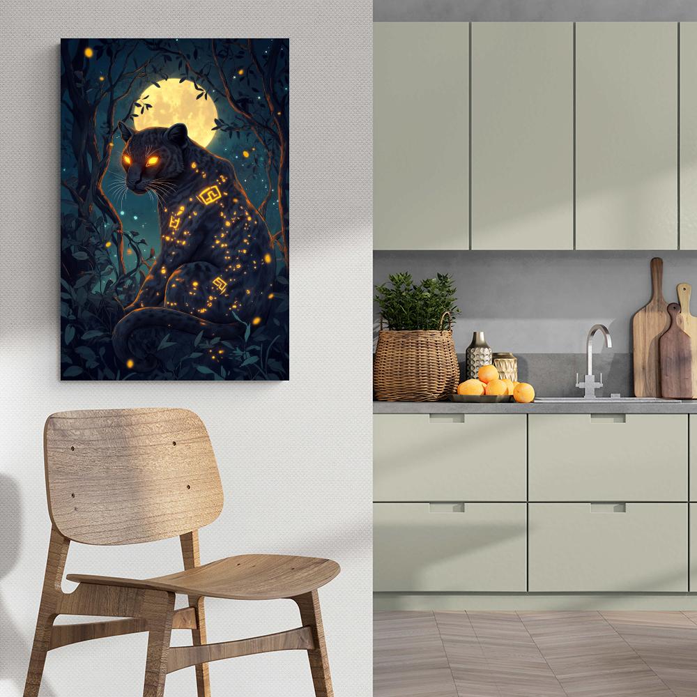 Panthère Lueur dans un intérieur
