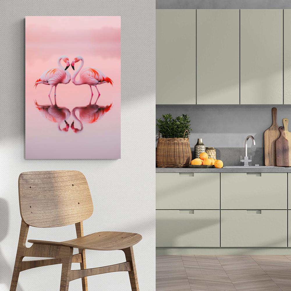 Flamants Roses dans un intérieur