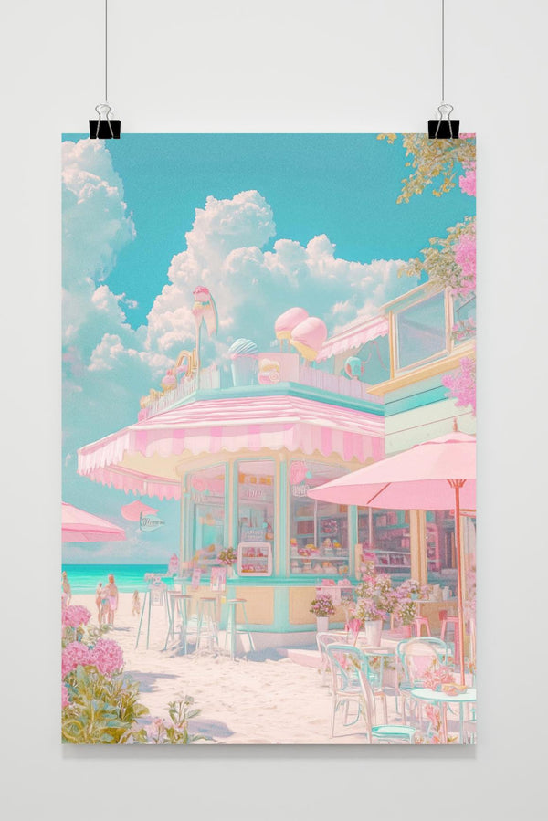 Eisdiele Poster