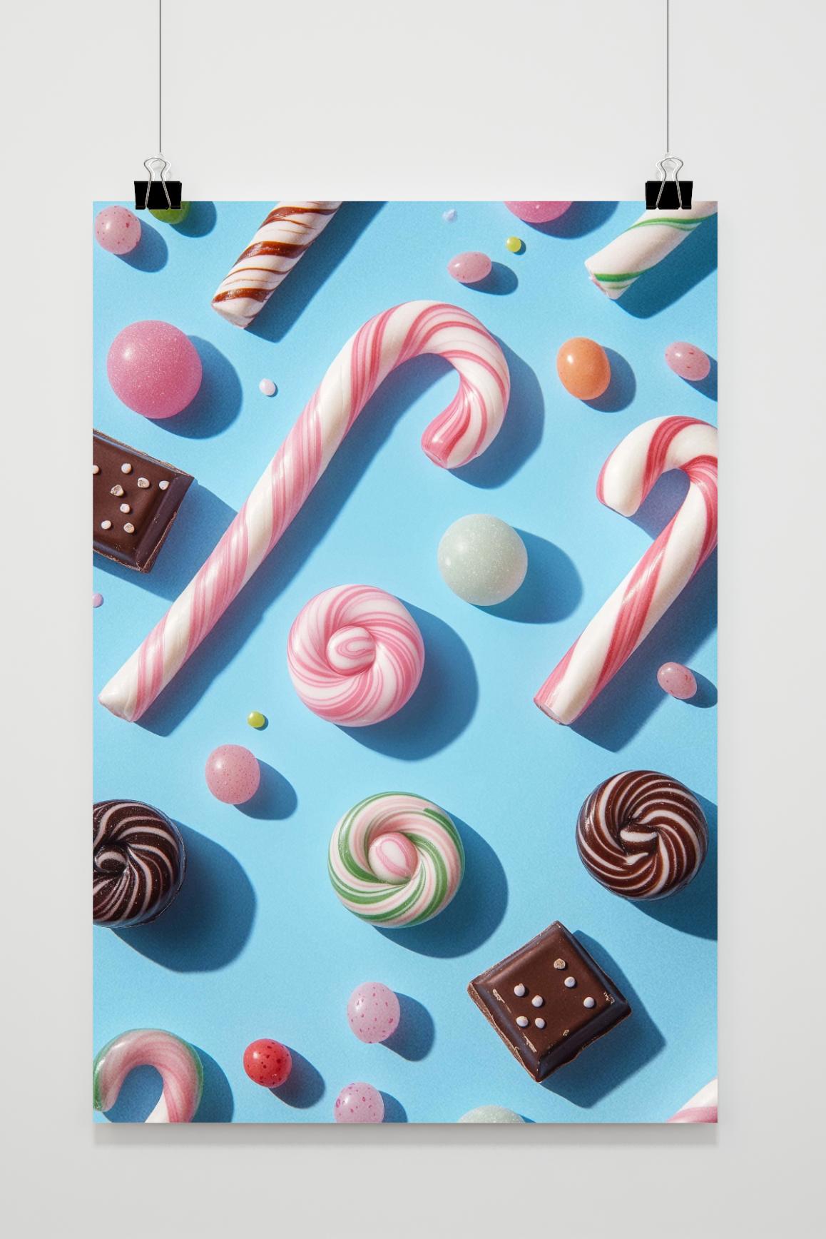 Affiche Bonbons Chocolat de 25 Artstreet