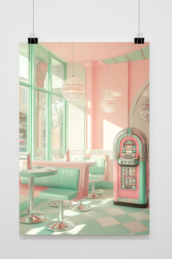 Póster Retro Diner