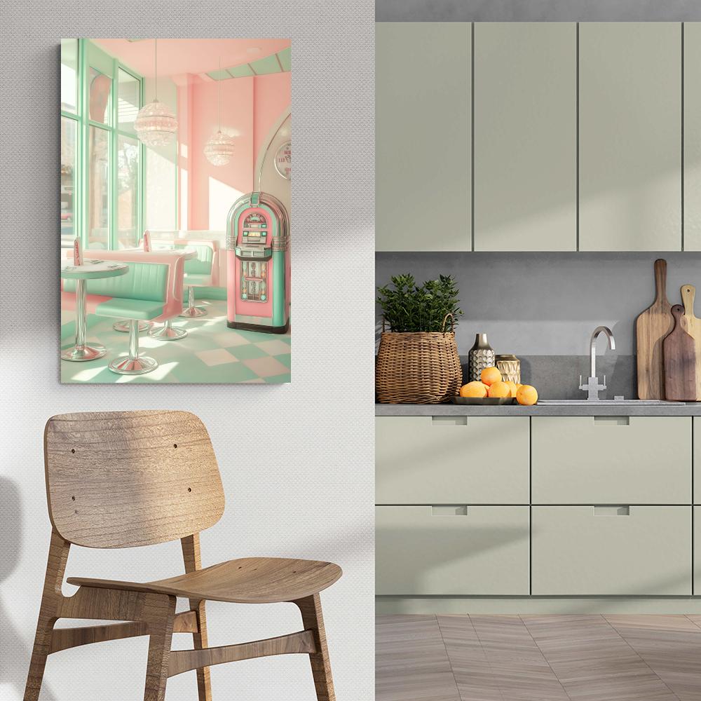 Diner Rétro dans un intérieur