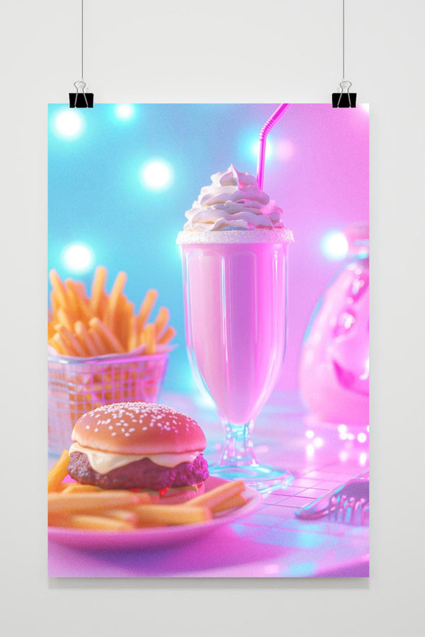 Milkshake Hamburger poster