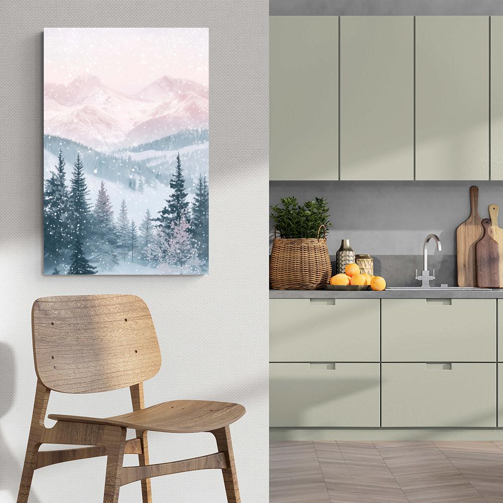 Montagne Enneigée dans un intérieur