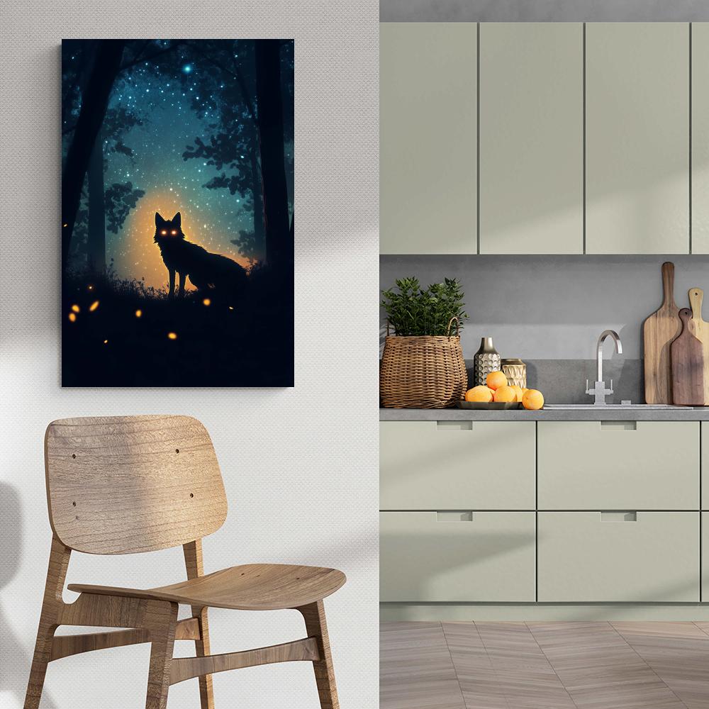 Silhouette de Renard dans un intérieur