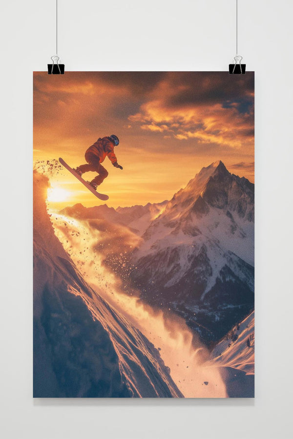 Affiche Snowboarder