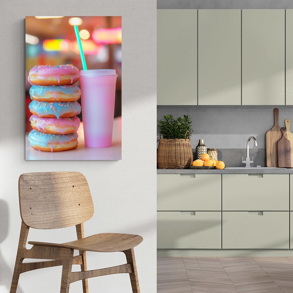 Donuts Boisson dans un intérieur