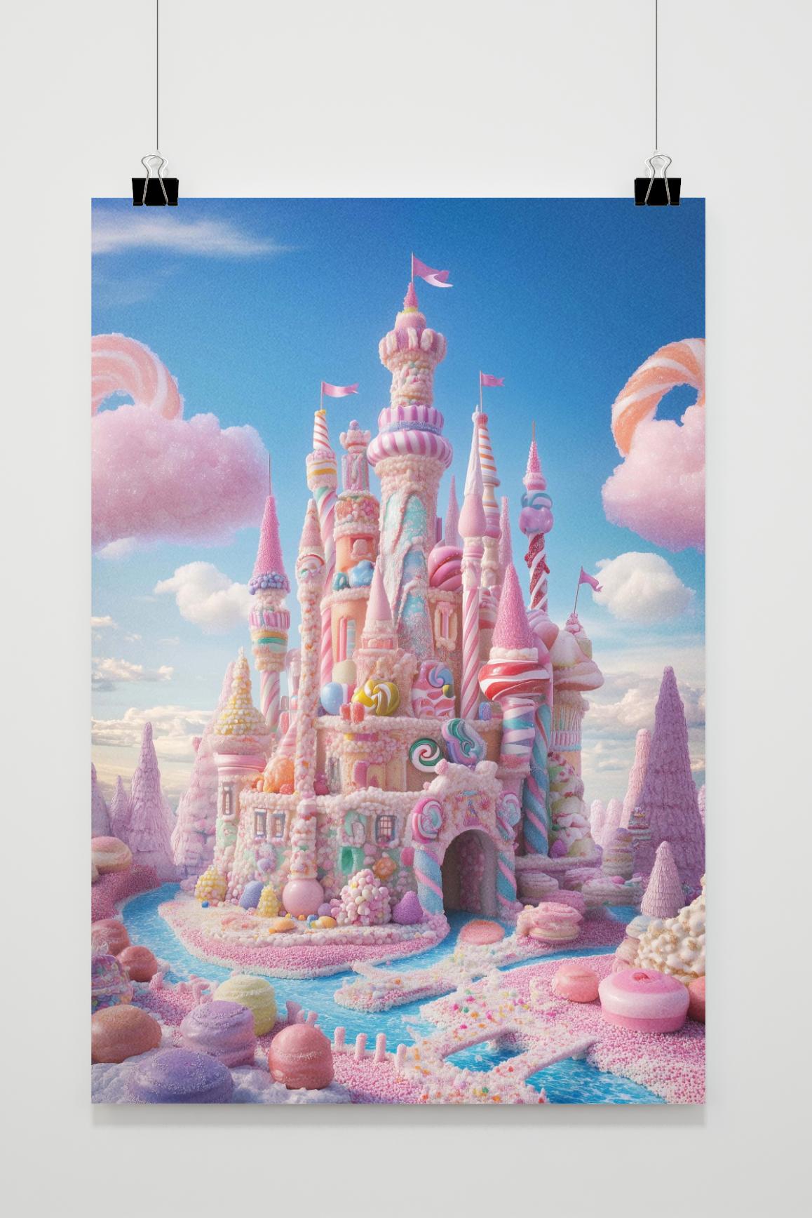 Affiche Château de Bonbons de 25 Artstreet