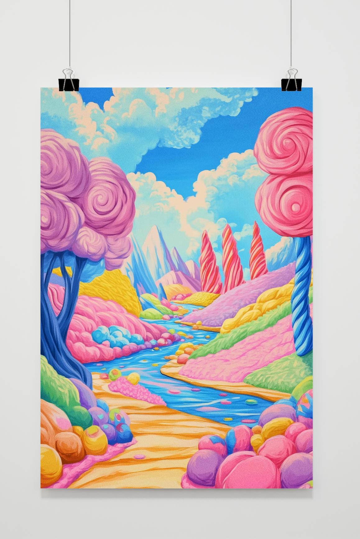 Affiche Pays des Bonbons de 25 Artstreet