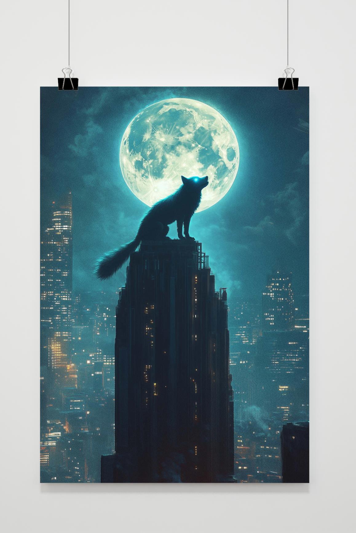 Affiche Loup en Ville de 25 Artstreet