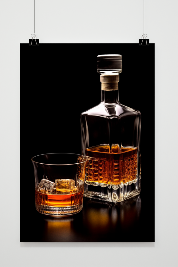 Póster Decantador de Whiskey