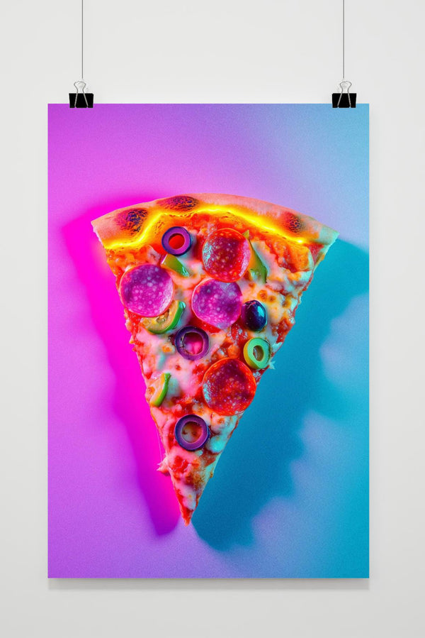 Pizza Neon poster