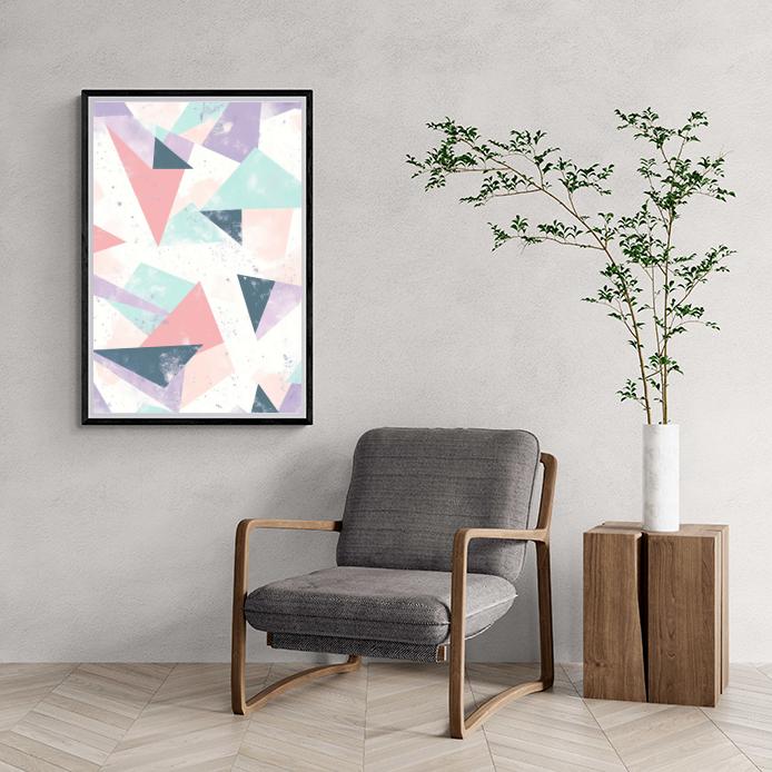 Geometric Abstract Pastel