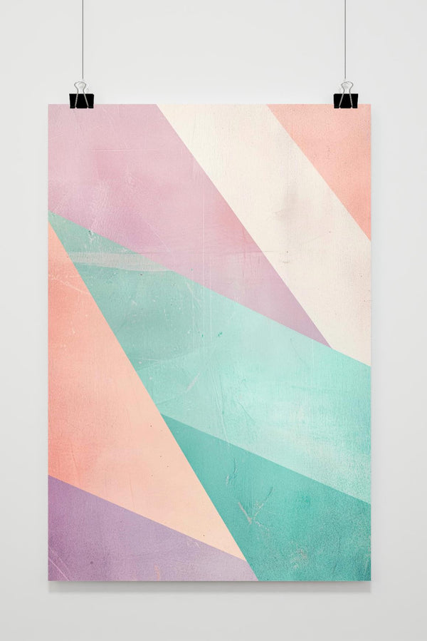 Geometrisch Pastel poster