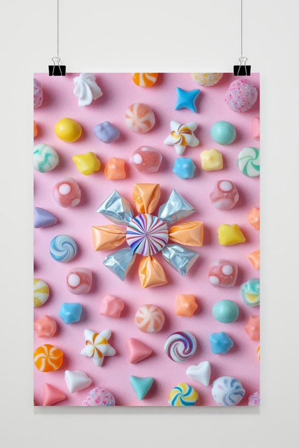 Süßigkeiten Pastell Poster