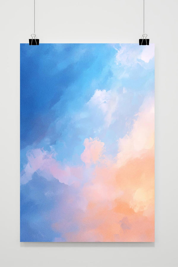 Himmel Aquarell Poster