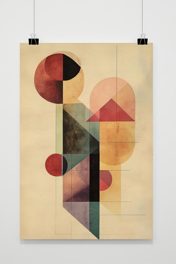 Kleurvolle Geometrische Vormen poster