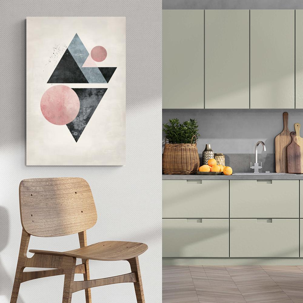 Formes géométriques dans un intérieur
