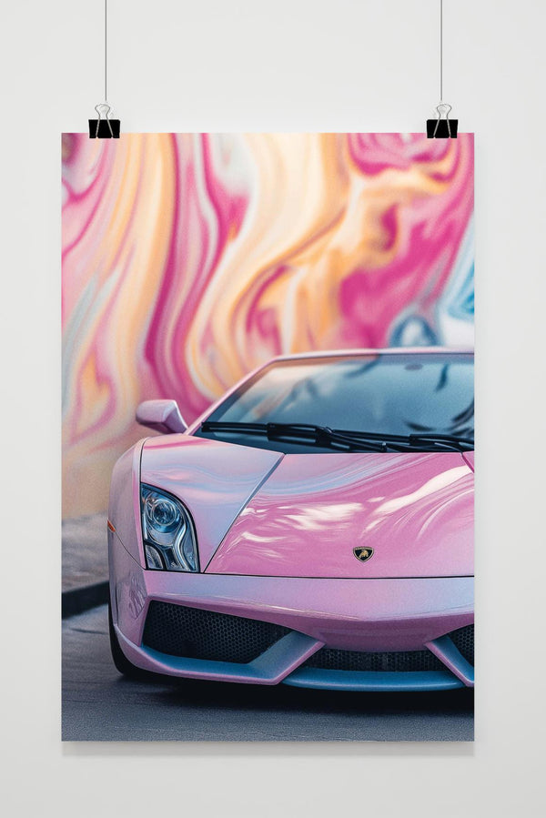 Lamborghini Roze poster