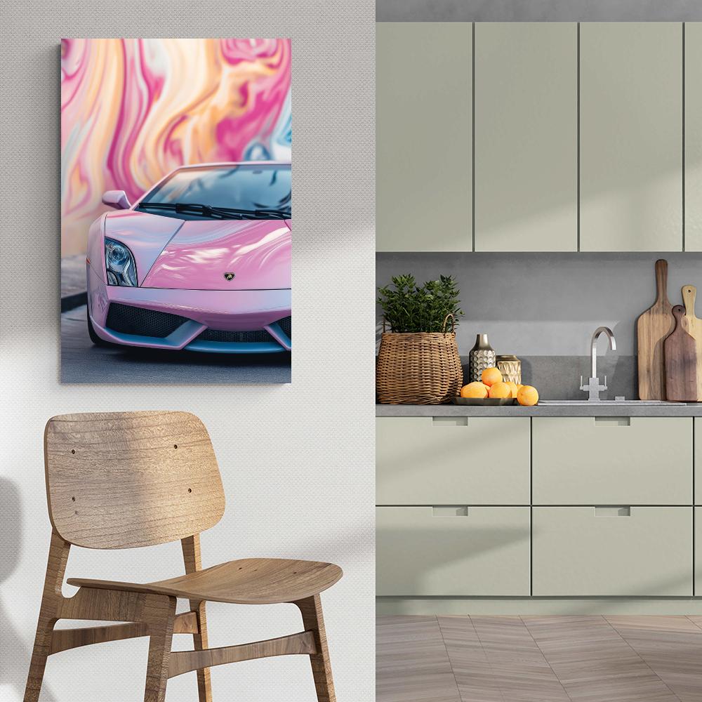 Lamborghini Rose dans un intérieur