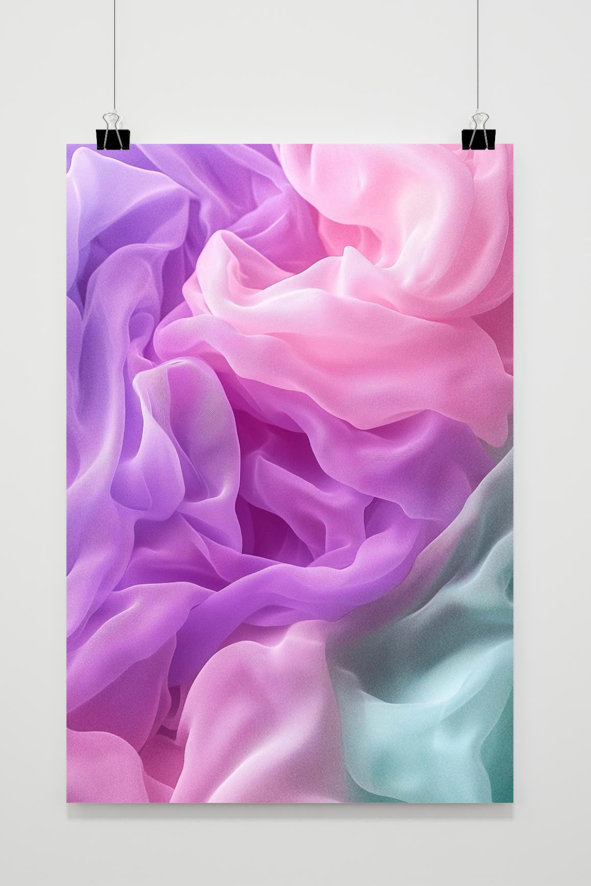 Affiche Tissu Pastel de 25 Artstreet