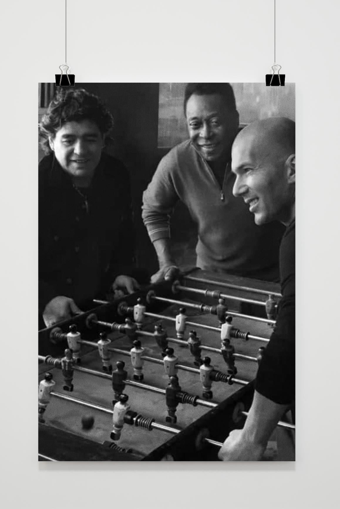 Affiche Zidane Maradona Pelé de 25 Artstreet