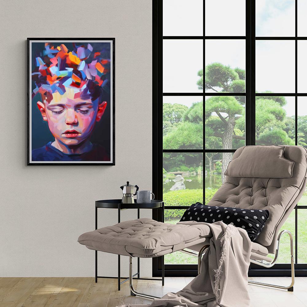 Garçon Autiste dans un intérieur