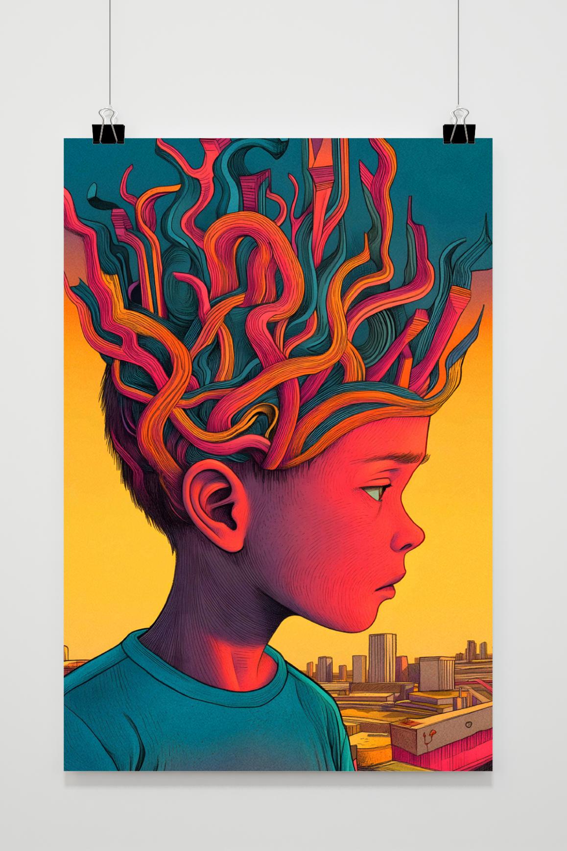 Affiche Art Autisme de 25 Artstreet