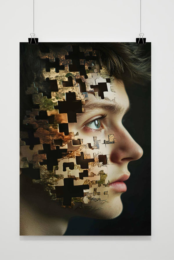 Junge Puzzle Poster