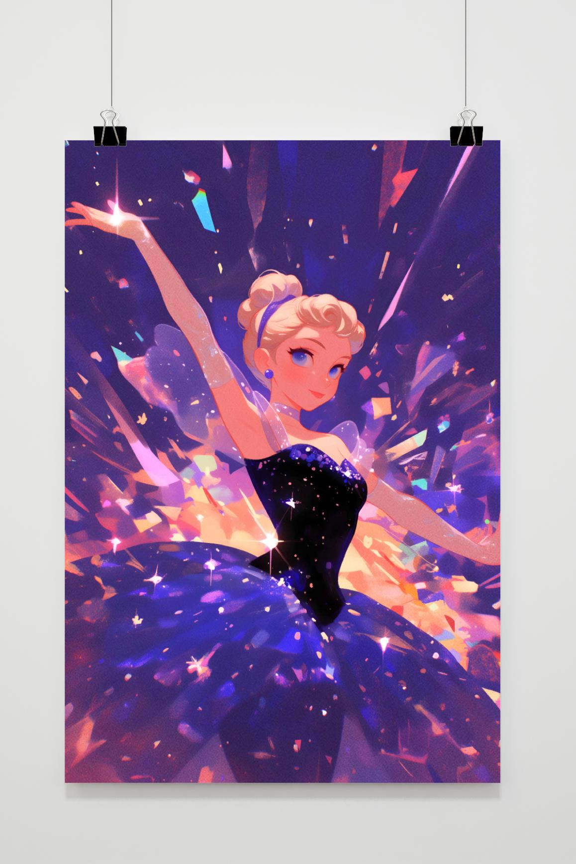 Affiche Ballerine Magique de 25 Artstreet