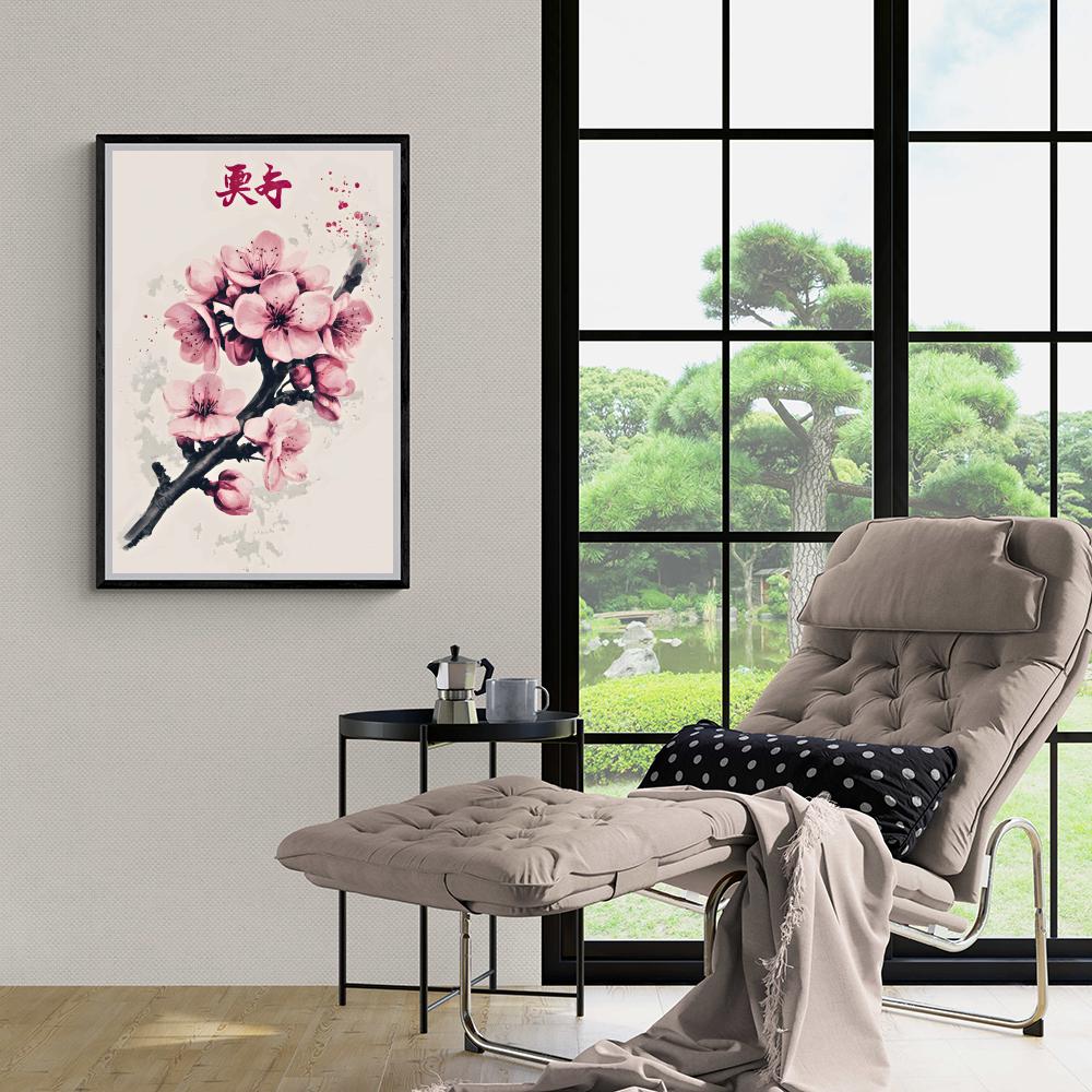 Cerisier en Fleurs dans un intérieur