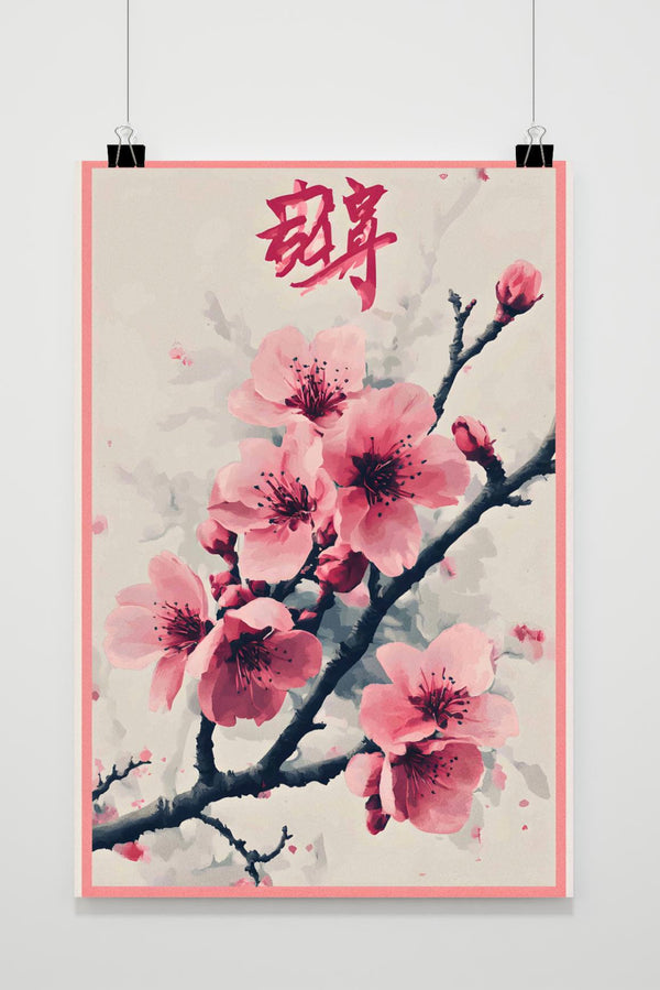 Roze Bloesem poster