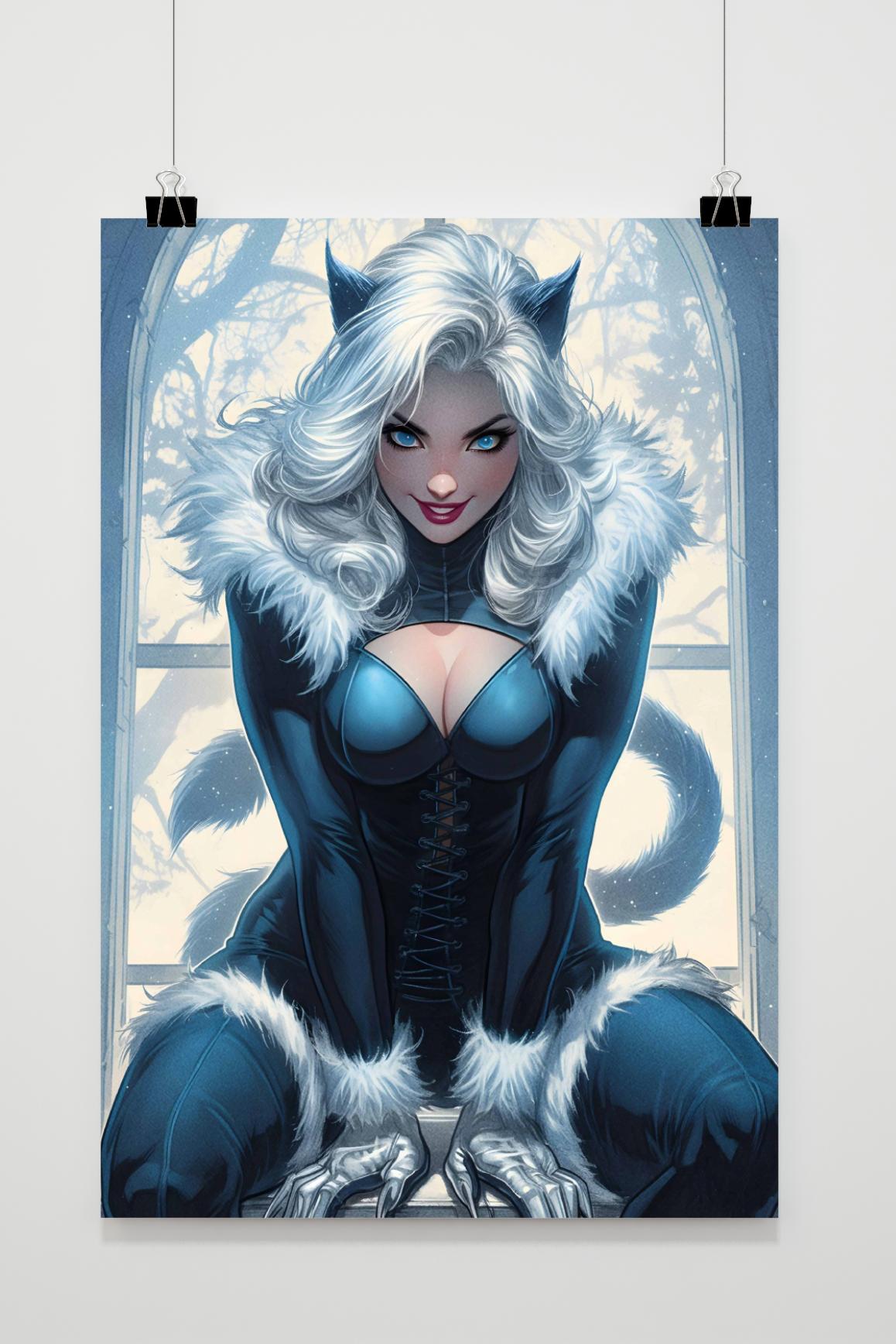 Affiche Black Cat Marvel de 25 Artstreet
