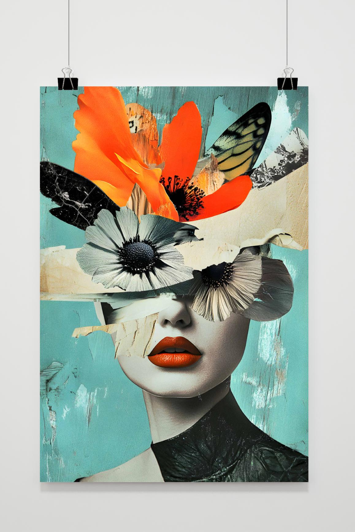 Affiche Femme aux Fleurs de 25 Artstreet